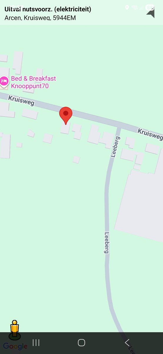 112 melding Uitval nutsvoorz. (Elektriciteit) met inzet brandweer