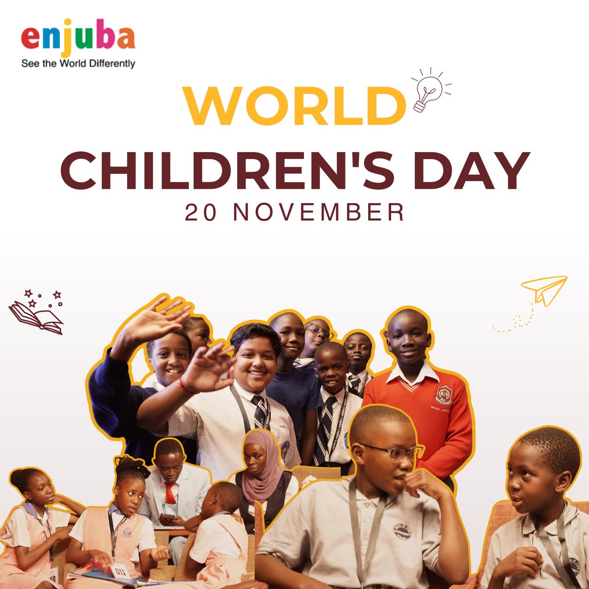 𝐖𝐎𝐑𝐋𝐃 𝐂𝐇𝐈𝐋𝐃𝐑𝐄𝐍'𝐒 𝐃𝐀𝐘
When a child reads, the world opens.
Today we honour every child’s right to learn, grow, and shine.

<a href="/AfricanLibraryP/">AfricanLibraryProject</a> 
#SpellingbeeUg #ECDUganda #LibrariesUg