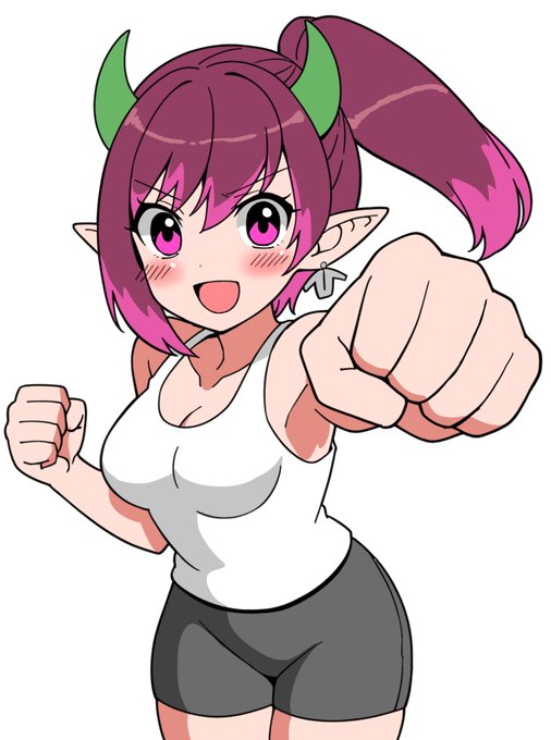 パンチ!
#ひっつみちゃん #ひっつみアート 