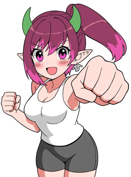 パンチ! #ひっつみちゃん #ひっつみアート