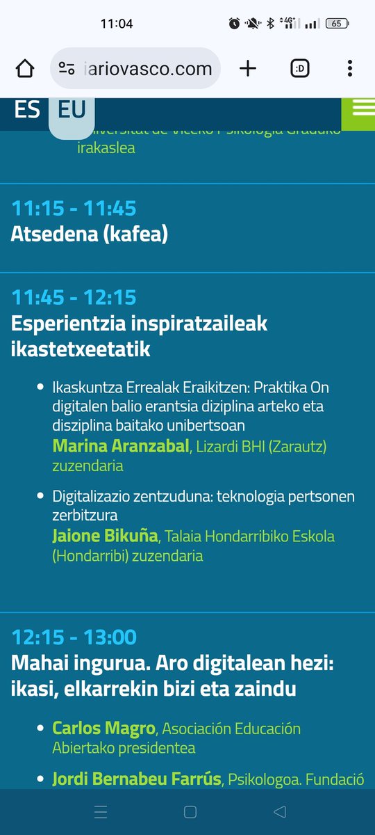 <a href="/bhi_lizardi/">Lizardikaria</a> eta <a href="/talaiaeskola/">Talaia Eskola</a>  zuzendariak digitalizazio prozesu zentzudunen testigantzak partekatzen <a href="/diariovasco/">El Diario Vasco</a> antolatutako StartInnova Day jardunaldian.