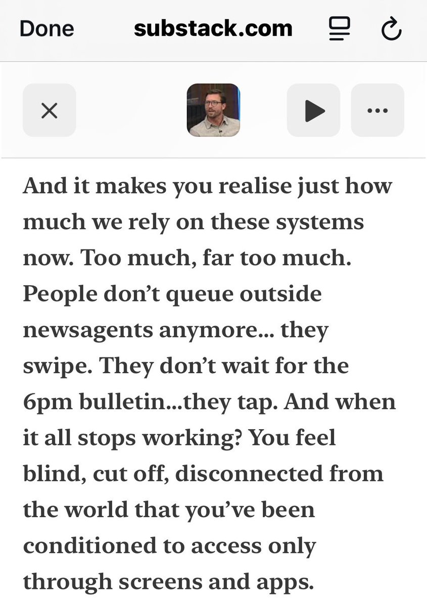 Adam Brooks's panic attack when he couldn't log onto Twitter is still making me laugh.

'You feel blind, cut off, disconnected from the world...'

<a href="/EssexPR/">Adam Brooks AKA EssexPR 🇬🇧</a> is an utter wet wipe.