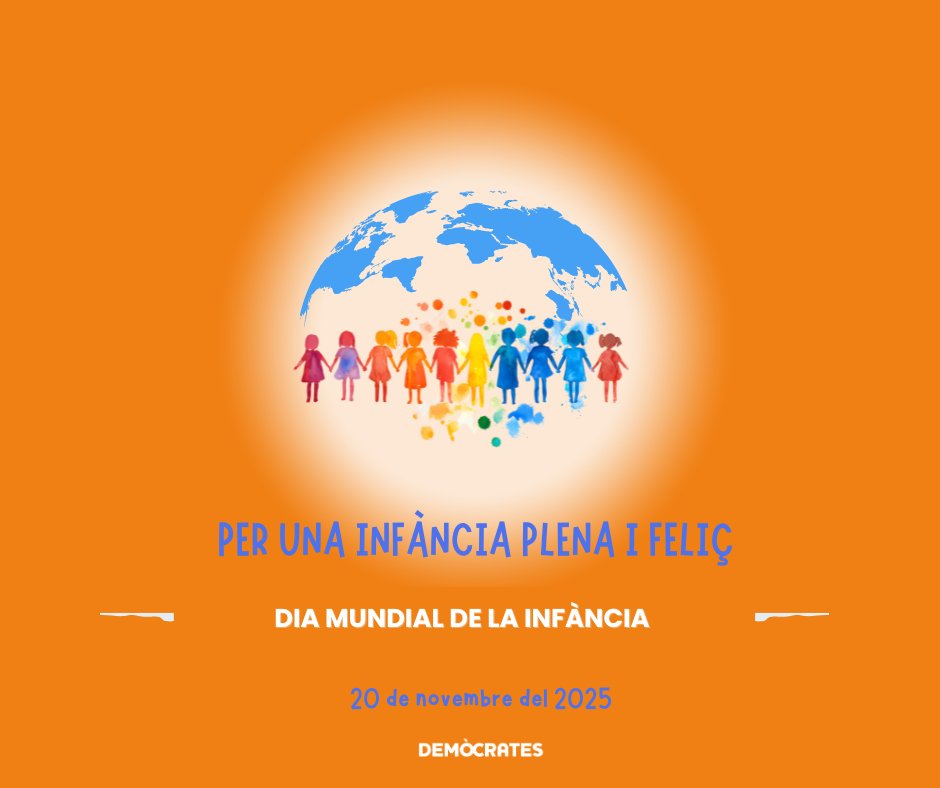 💙Perquè totes les nenes i nens tinguin una infància plena i feliç
💙Per proporcionar-los el millor entorn on créixer i garantir-los el millor futur on viure

🙌Feliç Dia Mundial de la Infància!

#DiaMundialdelaInfància #20novembre