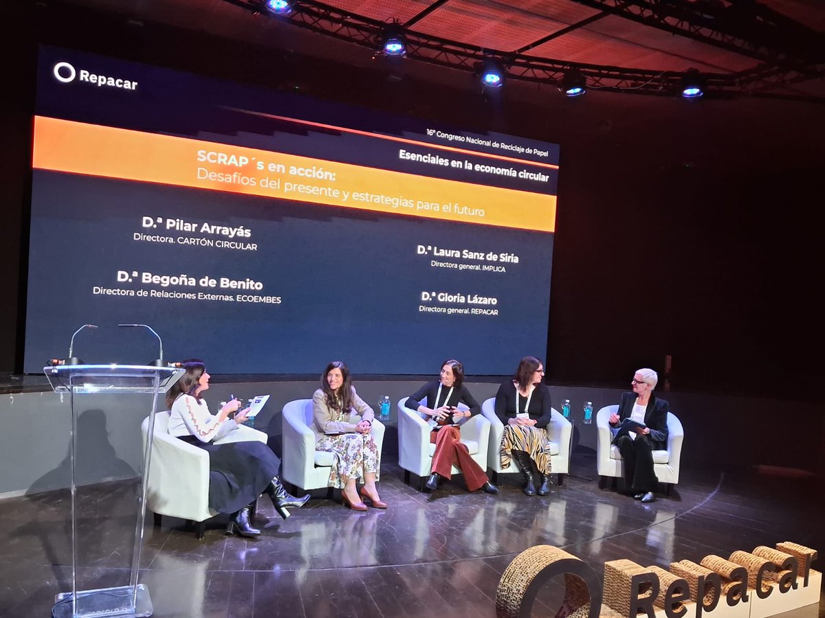 Carton_Circular's tweet image. 🎤 En este momento, nuestra directora Pilar Arrayás participa en la mesa “SCRAP’s en acción: desafíos del presente y estrategias para el futuro” en el #CRP25.♻️
#CartónCircular #SCRAP #RAP @repacar