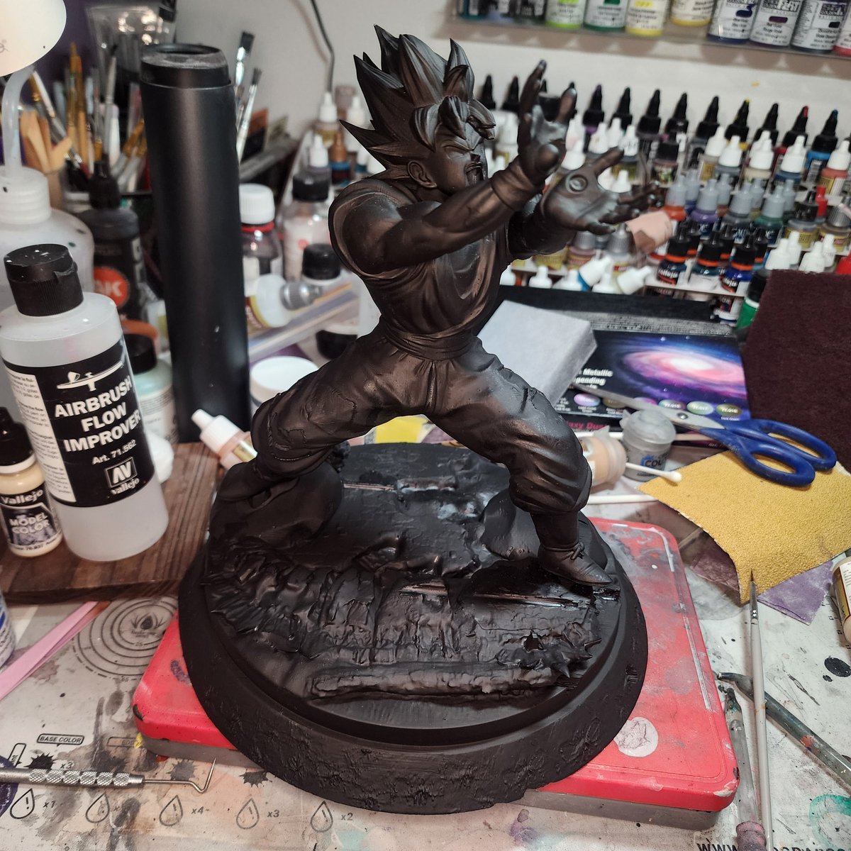 artofthecrowe's tweet image. Next commission is primed and ready for painting now.

#goku #commision #3dprint #animefigure #dragonballz #dragonballsuper