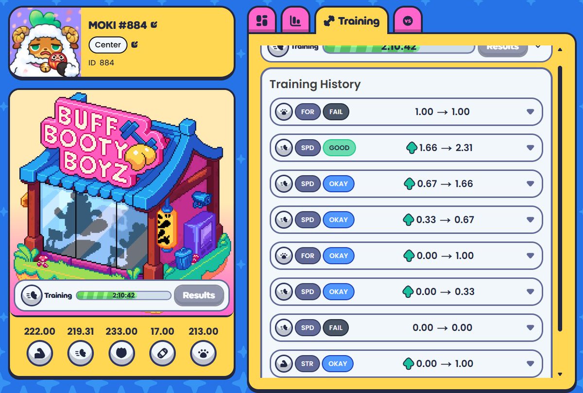 🔥 MOKI #884 – BUFF BOOTY DEMON CHARGING INTO TOP 100! 🏆🍑💥
🚨 Preseason Day 3 <a href="/Moku_HQ/">Moku✨</a>  – My Moki grinding nonstop, SPD pushed from zero to absolute demon mode!

From rank 3000+ all the way to TOP 332 (8W-3L, 28 Gacha Balls, 3 MVPs!). #884 rushes balls like a lunatic,