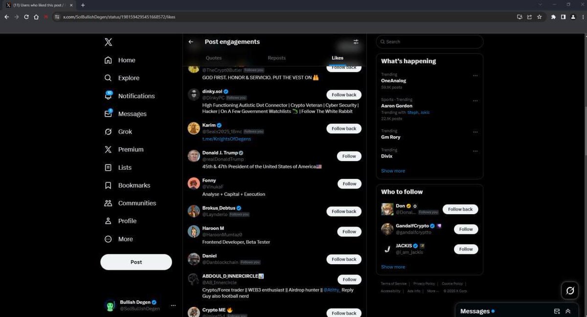 SolBullishDegen's tweet photo. I hope you have been paying attention.

Some very important people certainly have 👀 https://t.co/ltdihKzJYL