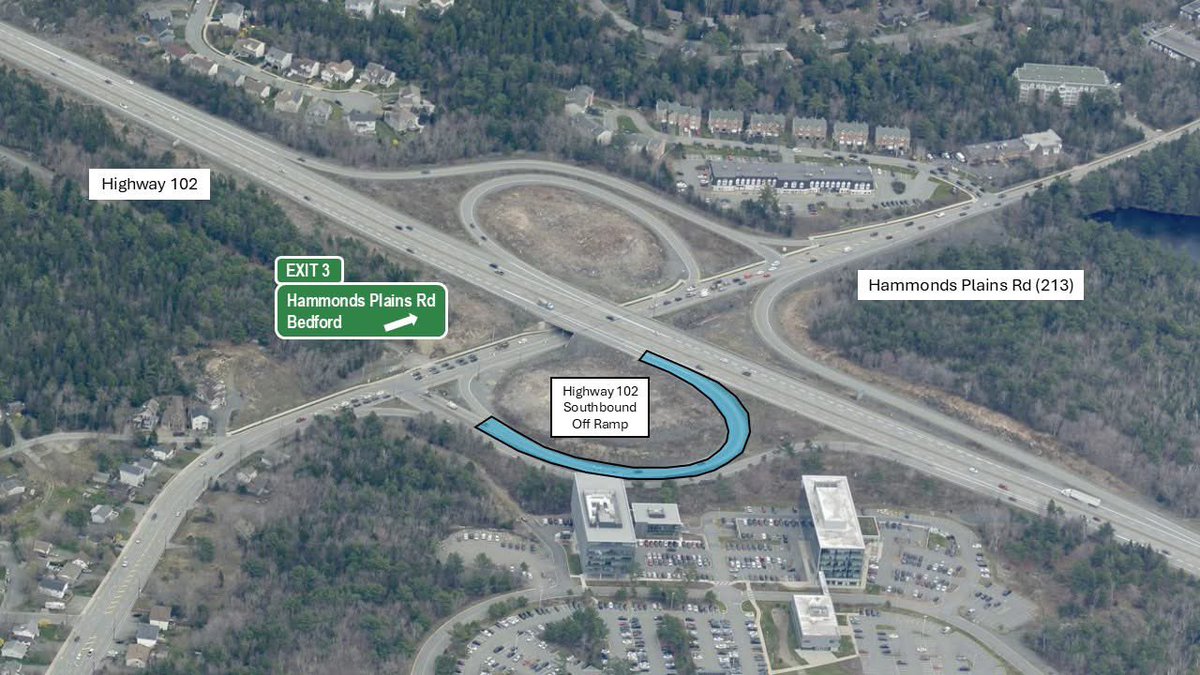 DOMINIK: A reminder of this construction starting today on the 102 near Bedford. Exit 3 off ramp closed from 9am-3pm for 6 weeks. Come off at Larry Uteck instead.