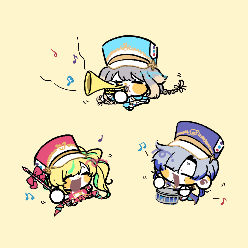 Fumiru_jdr's tweet image. 🎺🥁🚩🎶＃アトリエ・ミラン　#栞葉書　＃はひふへポートレート