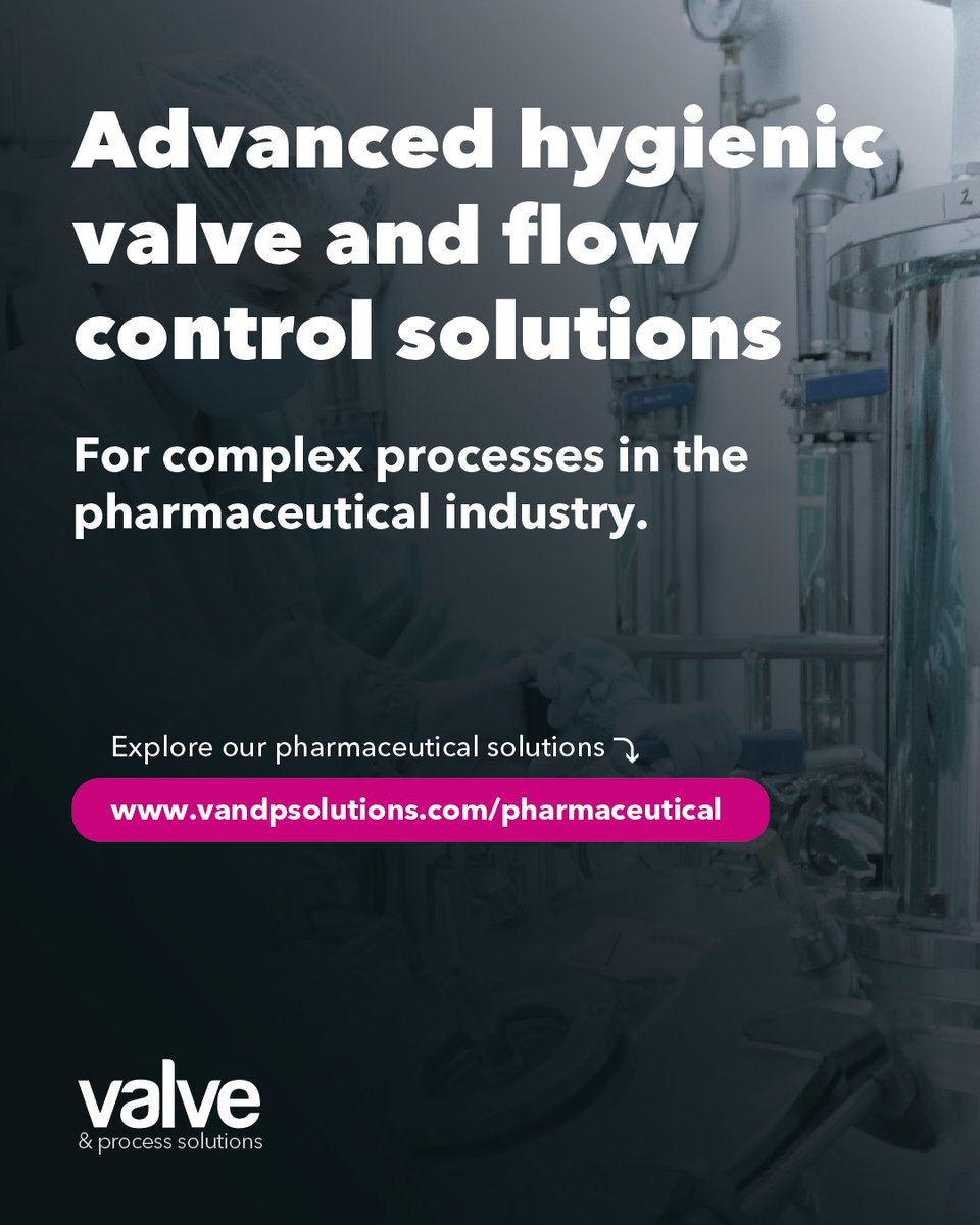 ValvePS's tweet image. We understand the intricacies of the pharmaceutical sector. That’s why we provide high-quality, reliable hygienic valves and process equipment to meet stringent safety standards and keep your operations running efficiently.

Explore our pharma solutions → vandpsolutions.com/pharmaceutical/