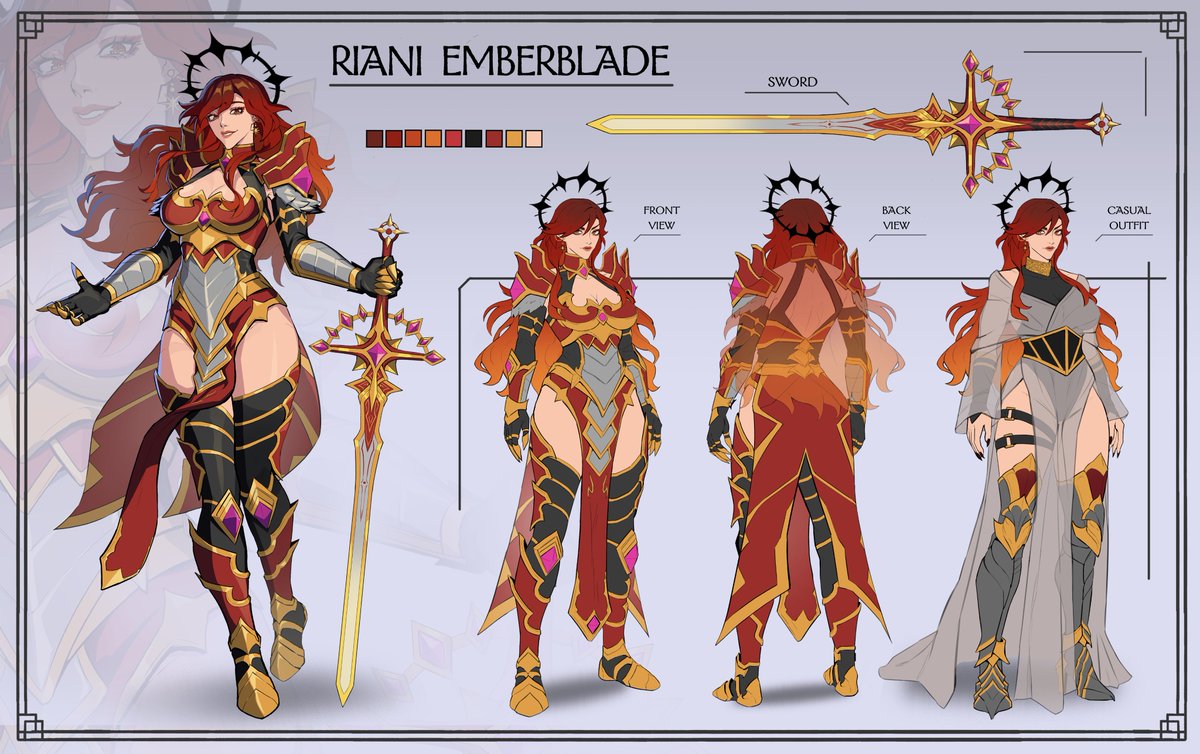 NeonLaboratory's tweet image. Character sheet for Riani Emberblade
Character by @RianiEmberblade 

Thank you for using our service
#neonlab #charactersheet #oc #fantasy