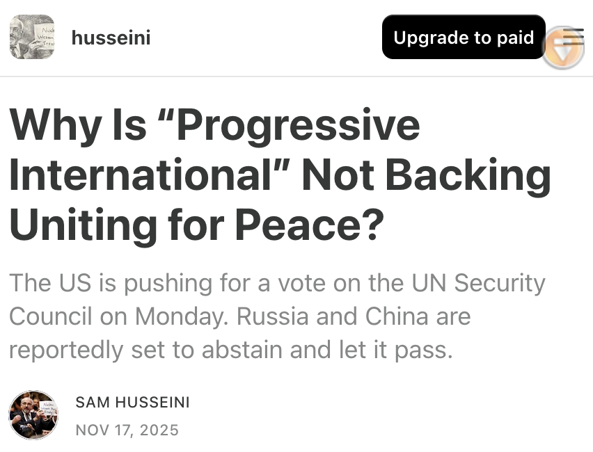 QinfoFa's tweet photo. @ProgIntl This seems to be a fair question by @samhusseini, indeed: "Why Is @ProgIntl Not Backing Uniting for Peace?" https://t.co/crvK7Tirxz https://t.co/C01AjHEFIF