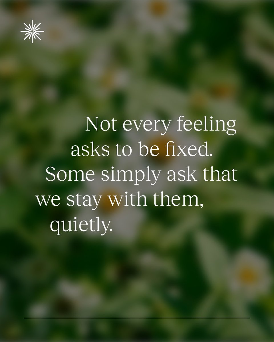 There are moments in recovery when words fall away and all that’s needed is a quiet presence.

Not everything has to change right away. Sometimes, being with what’s here is enough.