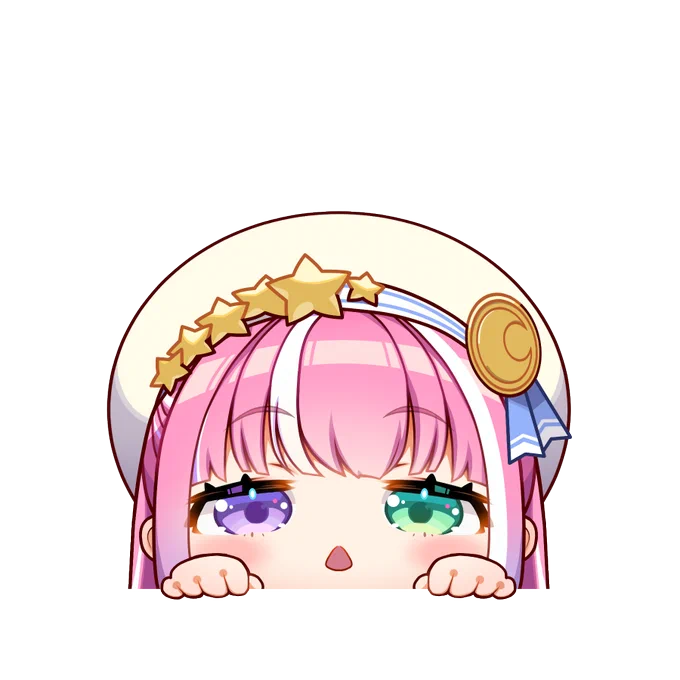 下からひょっこり メッシュんなたん #ルーナート