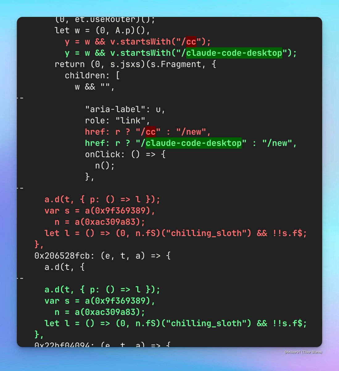 btibor91's tweet image. I think Claude Code Desktop might be coming as well (&quot;chilling sloth&quot; mode)