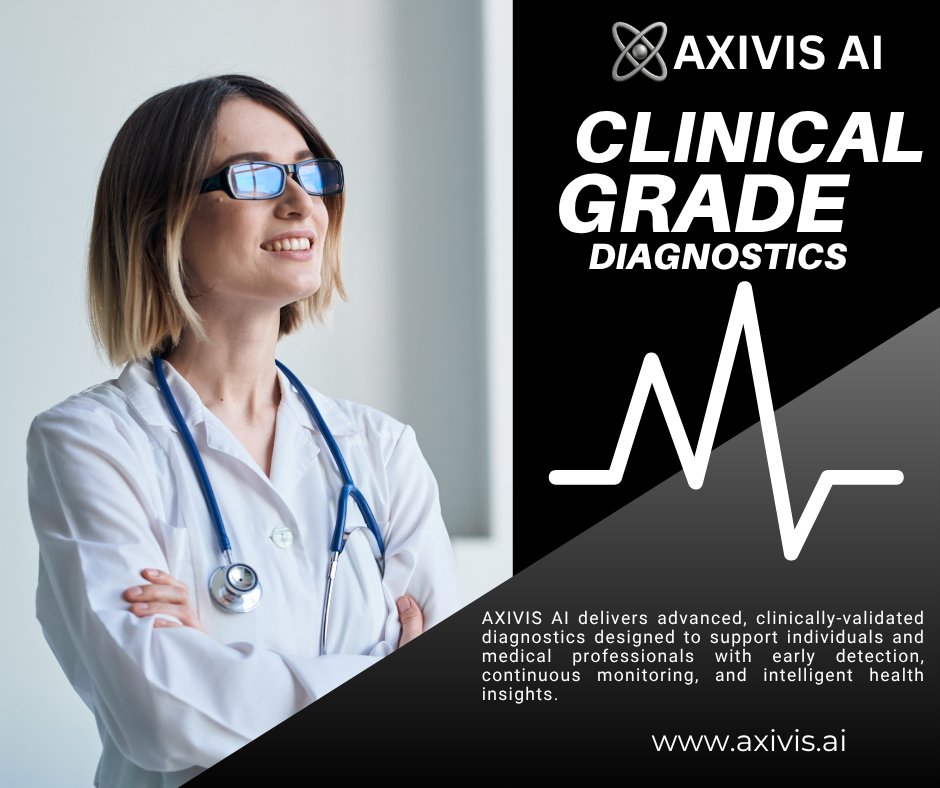axivisAI's tweet image. AI-powered diagnostics with clinical-grade accuracy.
Real-time insights. Early detection. Next-gen health intelligence.
🔗 axivis.ai

#AXIVISAI #AIDiagnostics #HealthTech