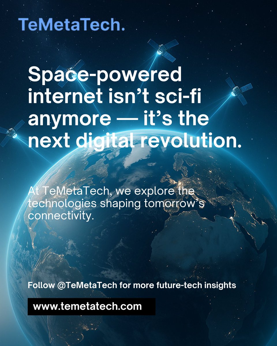 temetatech's tweet image. Space Internet is coming — and it’s about to change everything.
From remote villages to airplanes and oceans, satellite-powered Wi-Fi is unlocking true global connectivity. 
🔗 Explore more future-tech insights: temetatech.com
#SatelliteTech #TechRevolution #TeMetaTech