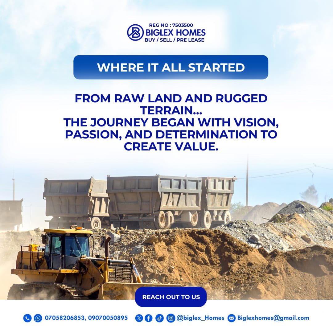 Biglexhomes's tweet image. FLASHBACK TO OUR EARLY ESTATE DEVELOPMENT DAYS
Every great community starts with a vision… and a piece of land.

#BiglexHomes #RealEstateDevelopment #Flashback #FromLandToLegacy #PropertyGrowth #InvestmentJourney