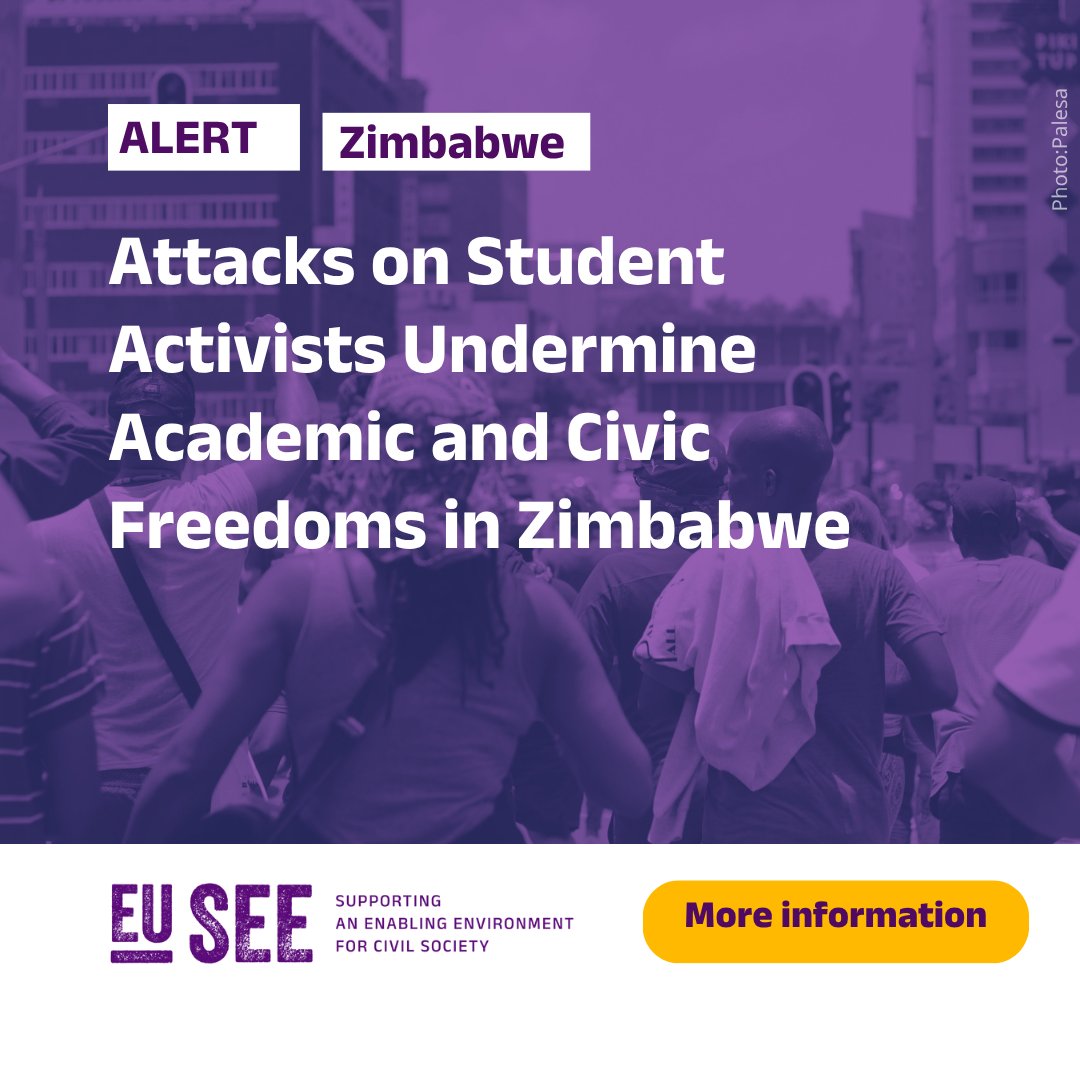 Forus_Int's tweet image. Student activists in Zimbabwe are facing rising violence and intimidation.

Two ZINASU leaders were abducted and beaten during SRC elections —part of a growing pattern undermining academic and civic freedoms.

Read the full alert on the #EUSEE site: eusee.hivos.org/alert/attacks-…