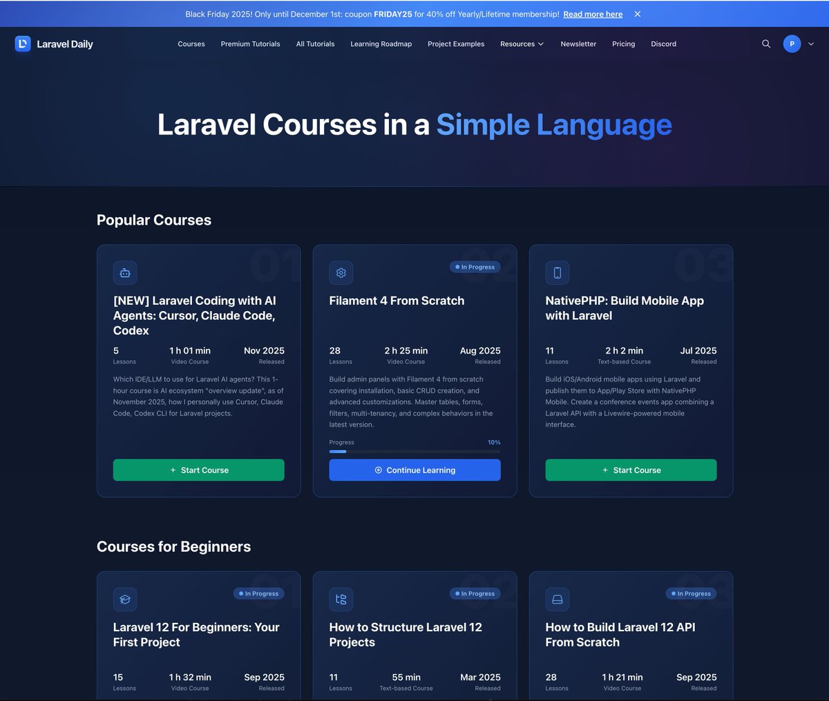 ¡Recientemente lanzamos un NUEVO DISEÑO para el sitio web de LaravelDaily!

 https://t.co/yf4SnXiLRU

 Comenzó como un b