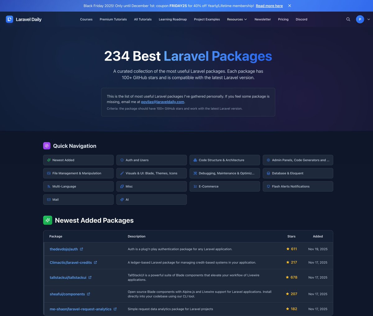 ¡Recientemente lanzamos un NUEVO DISEÑO para el sitio web de LaravelDaily!

 https://t.co/yf4SnXiLRU

 Comenzó como un b