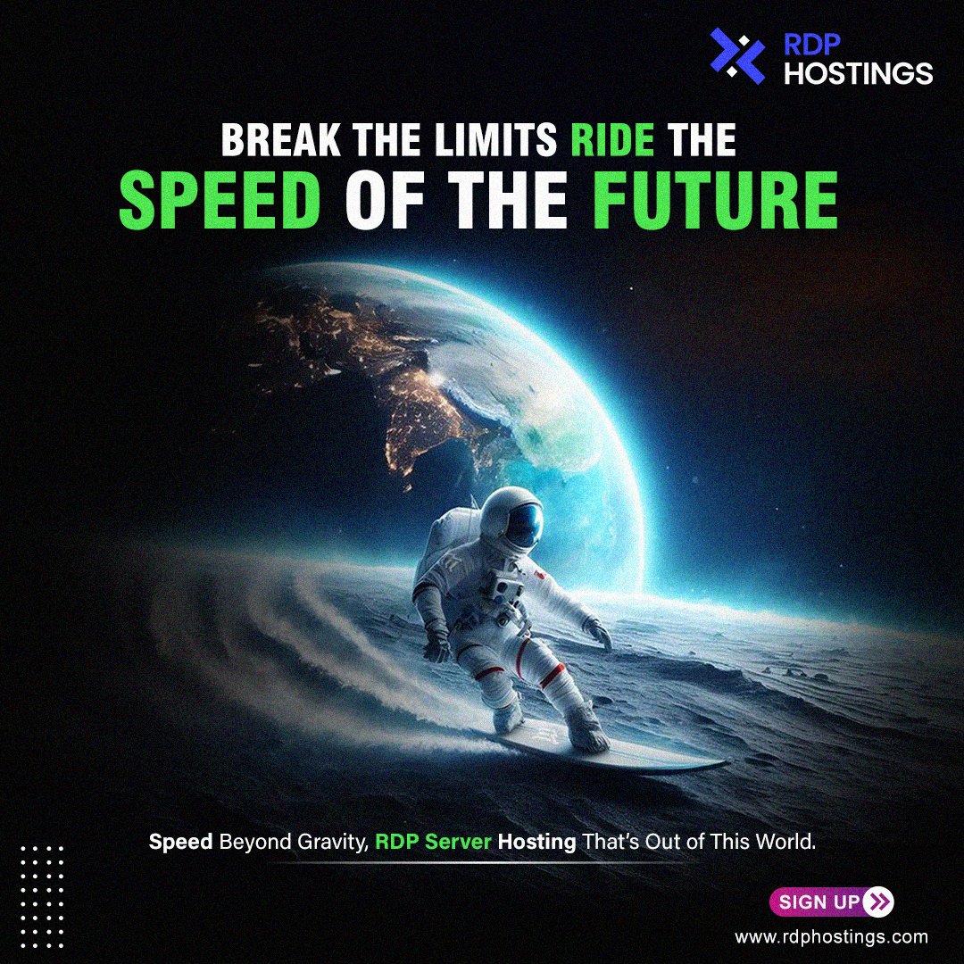 RdpHosting's tweet image. Break the Limits Ride the 🚀 Speed of the Future 🌏 Speed Beyond Gravity, RDP Server Hosting That’s Out of This World.

Sign up for a free 30-day trial:- rdphostings.com/vps-trial

#rdpserver #freerdp #adminrdp #rdphostings #RDP