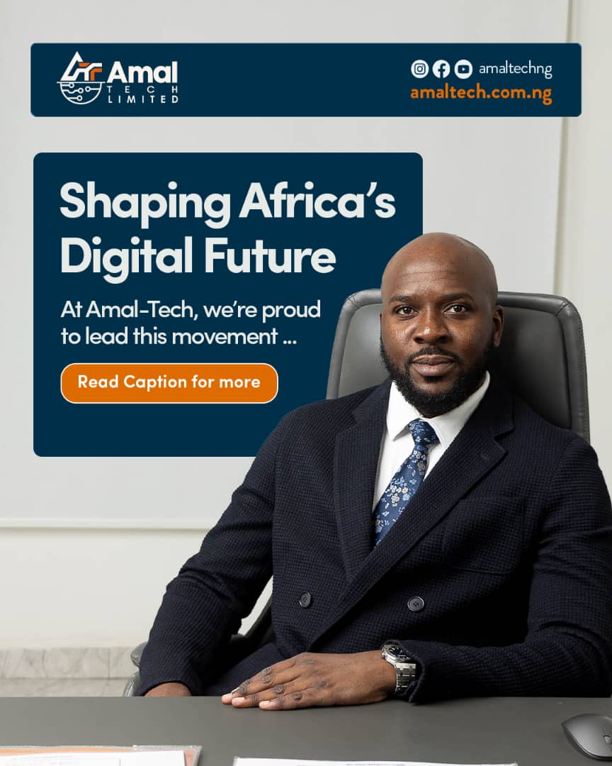 AmalTech_NG's tweet image. Africa’s digital future is about ownership. In his new Op-Ed, our MD explains why Africa must build and own its tech infrastructure.

At Amal-Tech, we’re committed to empowering African talent and driving local growth.

Read more on our website.

#AmalTech #AfricanInnovation