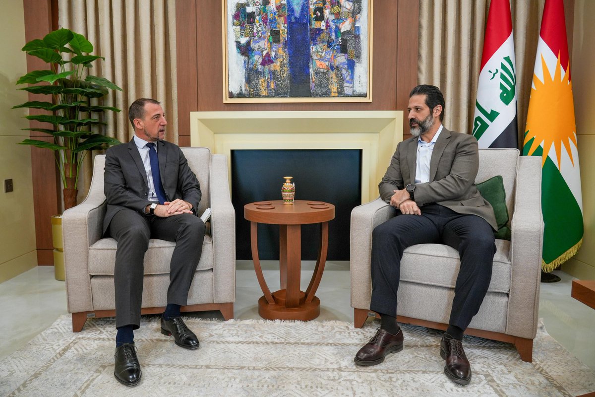 Très heureux de vous avoir retrouvé, cher <a href="/qubadjt/">Qubad Talabani</a>, apres cette campagne électorale intense et ces élections législatives si importantes. Nous avons pu échanger sur les résultats et bien sûr la suite de la vie politique, dont la formation des gouvernements fédéral et regional.