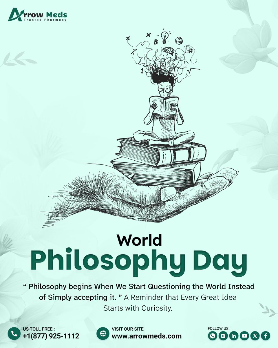 drharris5236's tweet image. Celebrate the power of curiosity—Happy World Philosophy Day!

#WorldPhilosophyDay
#PowerOfThought
#ThinkDeep
#QuestionEverything
#PhilosophyMatters
#CuriosityLeads
#MindfulThinking
#ExploreIdeas
#WisdomJourney
#InspireThoughts