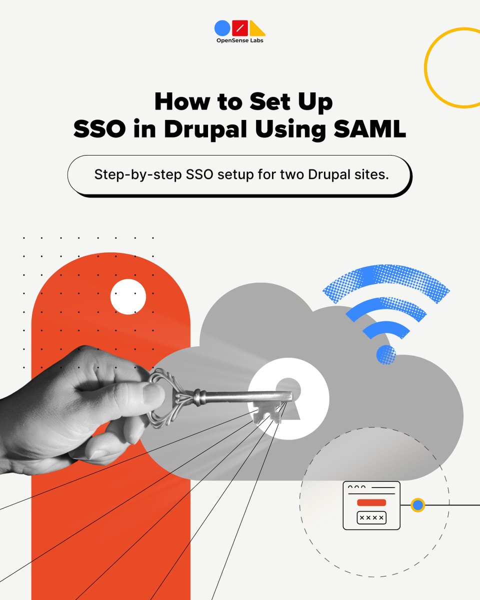 OpenSenseLabs's tweet image. Managing multiple Drupal sites is tough—especially user access. 😪

SSO with SAML simplifies everything: one login, easier role management, better tracking, stronger security.

Swipe for a step-by-step guide to implementing SSO in Drupal. 👇

#drupalcmsdevelopment #sso #Website