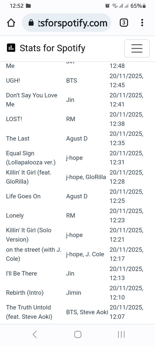 + I switched the playlist 💜🌺 [ including the 7 MEMBERS's songs ] as a daily thing 💕 

Fighting ARMYs 💜 

#BTS #방탄소년단 💜