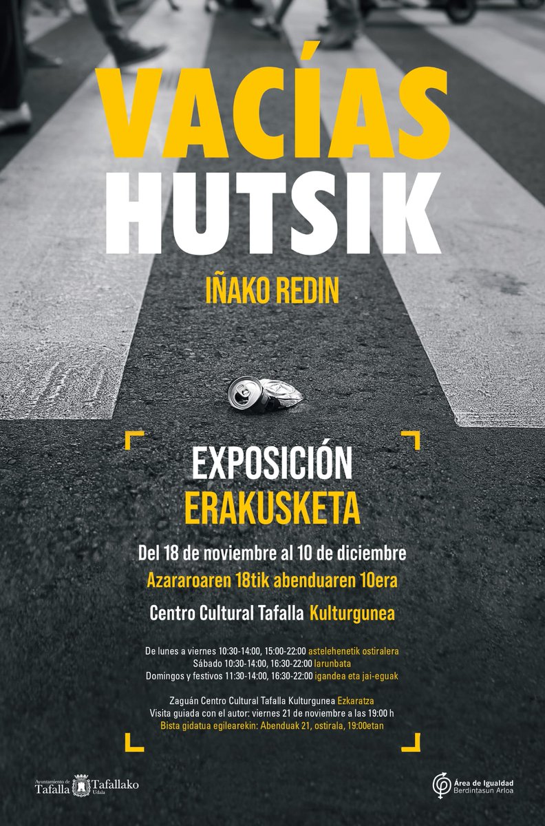 📷 Hasta el 10 de diciembre visible en el Centro Cultural
-------
📷 Abenduaren 10a arte ikusgai Kulturgunean