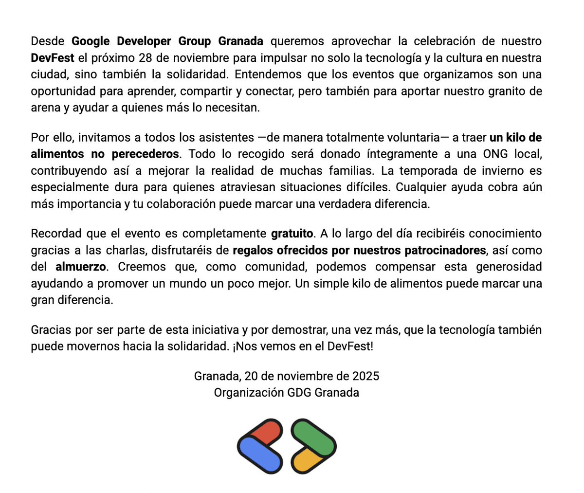 GDG Granada tweet media