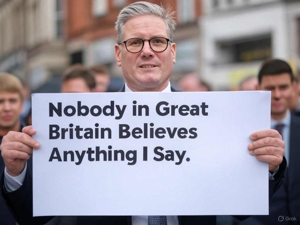 ASK_des's tweet photo. @Keir_Starmer Nobody in Great Britain 🇬🇧 believes Anything You Say Keir Starmer. 👍 https://t.co/5ECG2m1HfJ
