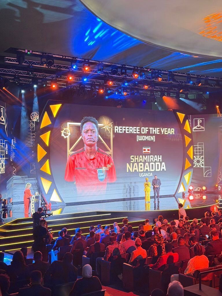 eddykenzoficial's tweet image. Congratulations our own Shamirah Nabadda on your win as Best Referee of The Year @CAF_Online Awards 2025