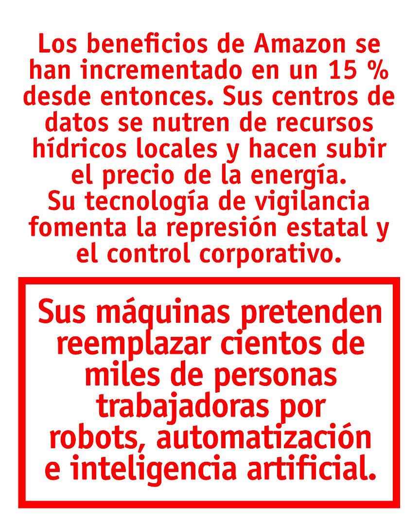Comunica_FSCA's tweet image. ⚠️ Las grandes empresas tecnológicas y la extrema derecha confluyen para atacar a la democracia y a la libertad: Amazon no es ajena a este objetivo.  #MakeAmazonPay