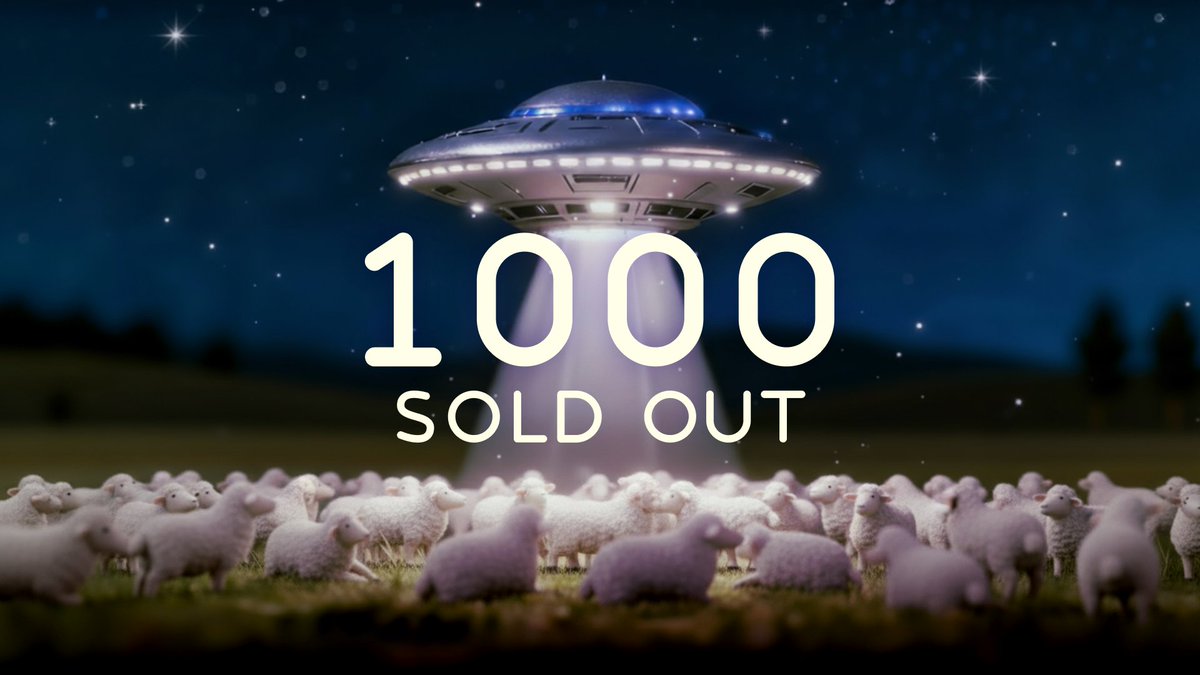 AskDollyToday's tweet image. SOLD OUT, 1000 keys minted in 2 minutes! 🐑

The power of the Dolly community is unreal. Thank you to every sheep who joined the journey! ❤️‍🔥