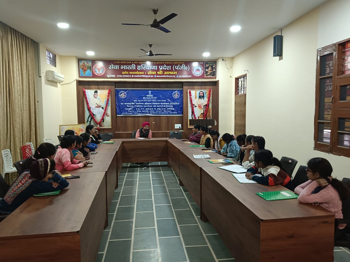 msmedikarnal's tweet image. Entrepreneurship Skill Development Programme (ESDP) on Garment Stitching &amp;amp; Cutting is currently being conducted by MSME DFO Karnal at Seva Bharti Haryana Pradesh, Karnal from 13 November  to 26 December 2025

#MSMEDFOKarnal #ESDP #SkillDevelopment #GarmentTraining  #MSMEIndia