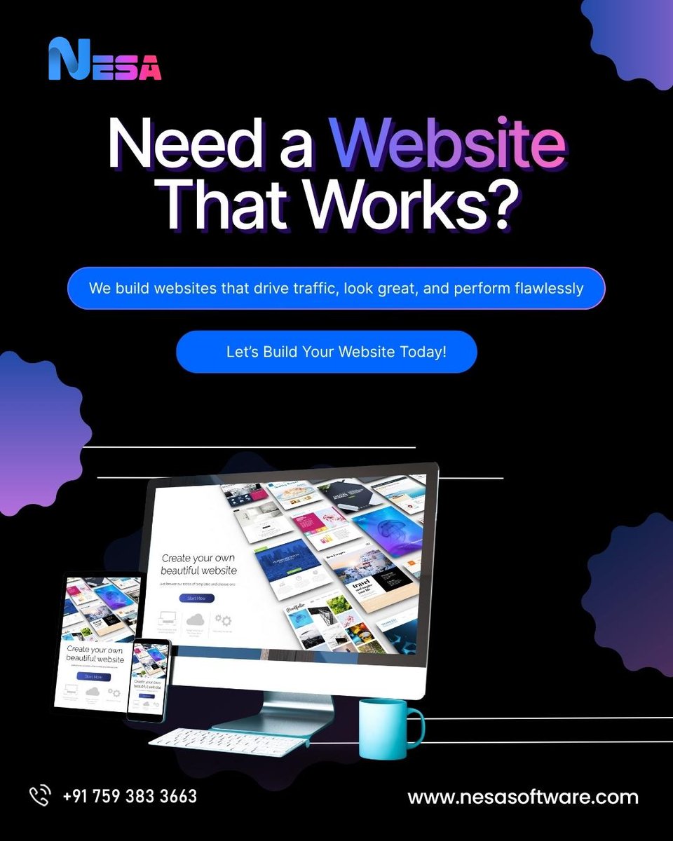 nesasoftware's tweet image. Need a website that actually works?
We build fast, modern, high-performing websites that drive results.
Let’s build yours today → nesasoftware.com

#WebDevelopment #WebsiteDesign #NesaSoftware