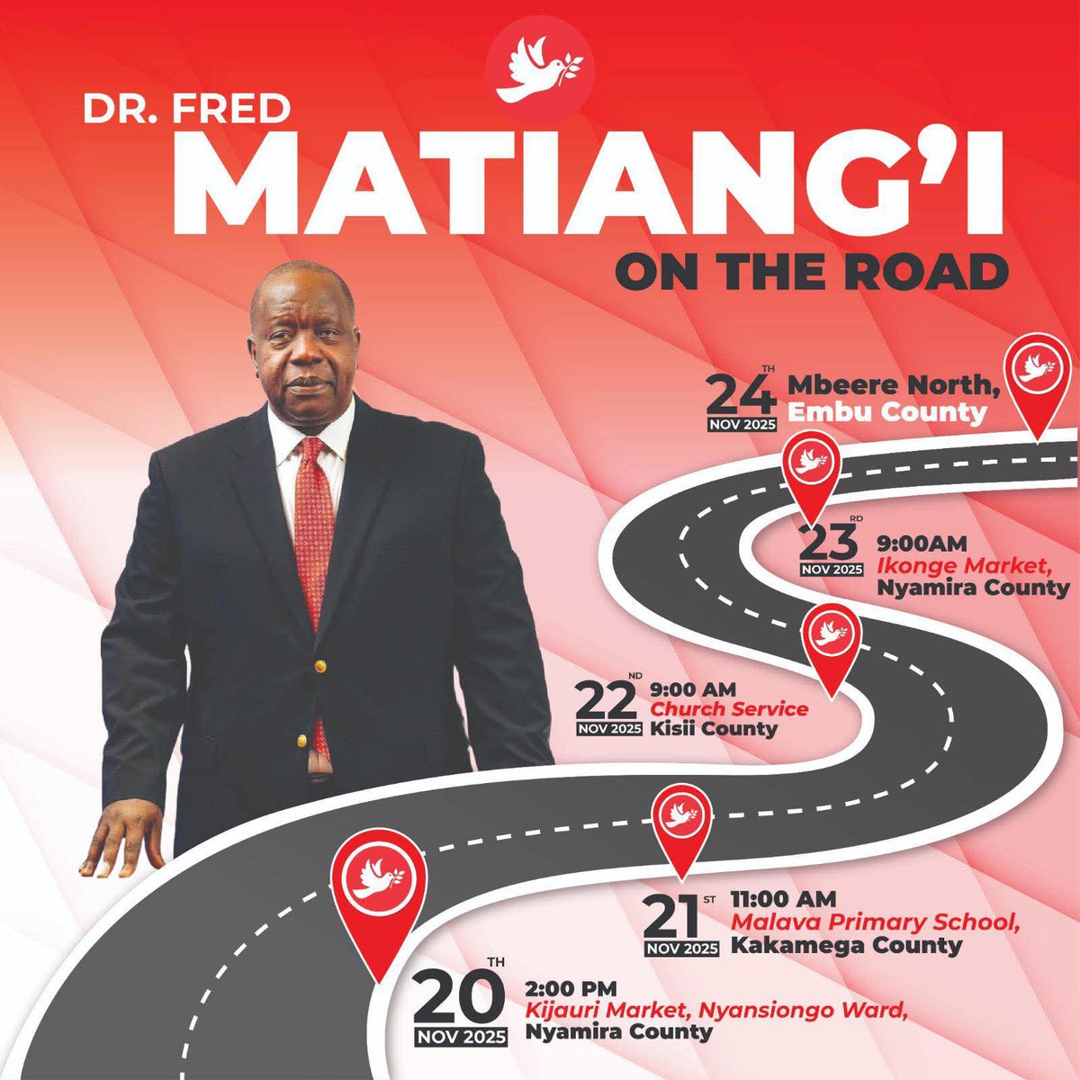 kiptoochege's tweet image. Mr Fixit, Matiang&apos;i ameamua kukunja shati.  Suti kando ingia juu ya gari 
#MatiangiThe6Th