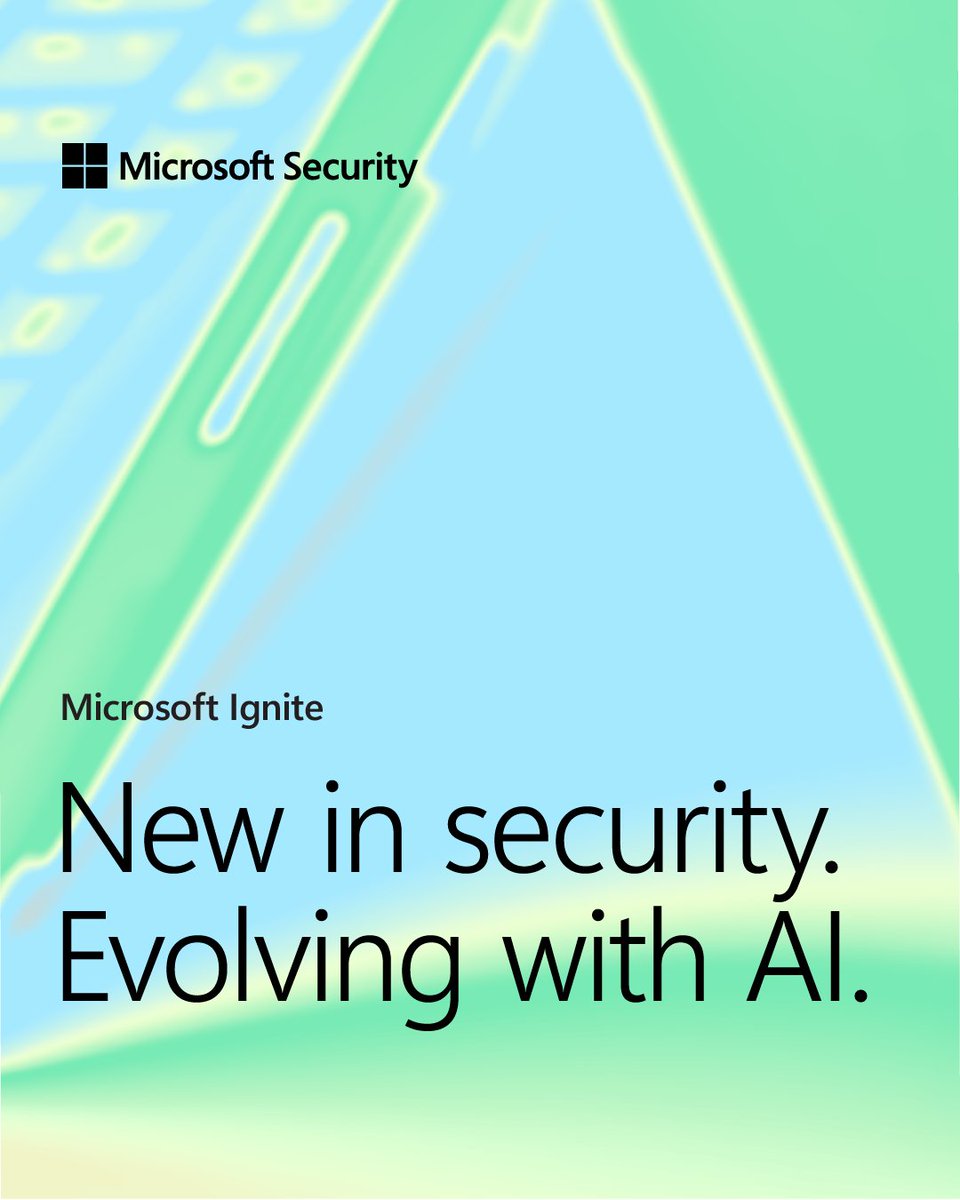 MSDevNo's tweet image. 📣Just announced: New AI solutions that weave end-to-end protection into every agent, system and signal. It’s AI forward, backed by security. 
Catch up on the latest: msft.it/6010tTMQI