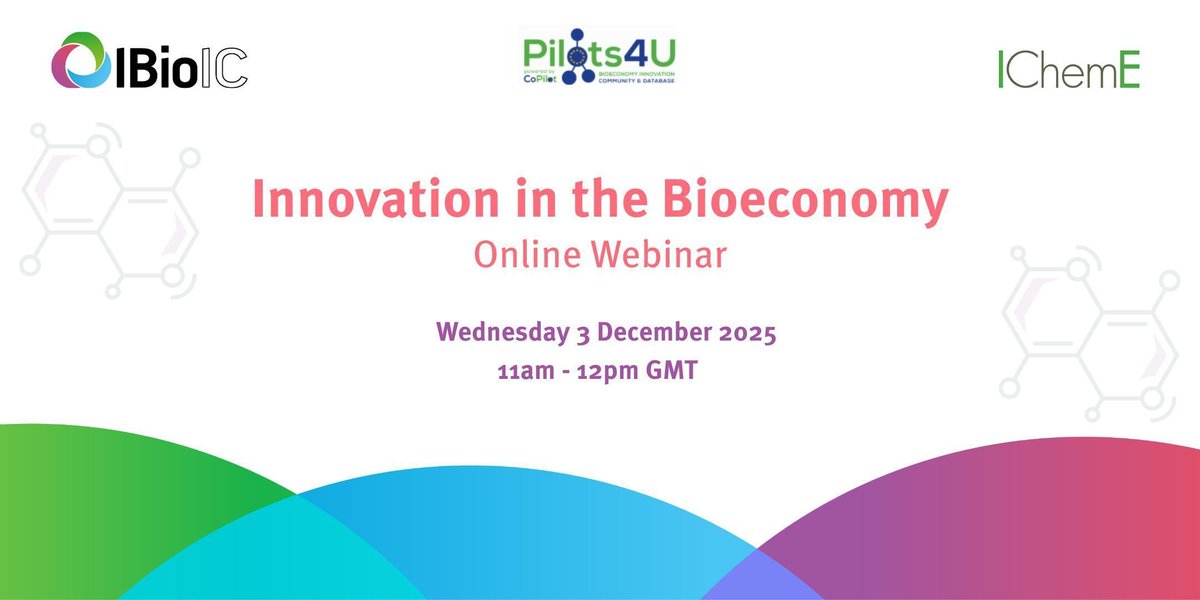 IBioIC's tweet image. 🚀 Join Us for the “Innovation in the Bioeconomy” Webinar! 🌱

Delivered on behalf of Co-Pilot and IChemE.  A must-attend for anyone passionate about building a more #sustainable, bio-based future.

🗓️ 03/12/25
🕚 11 - 12

➡️ buff.ly/F919V1j