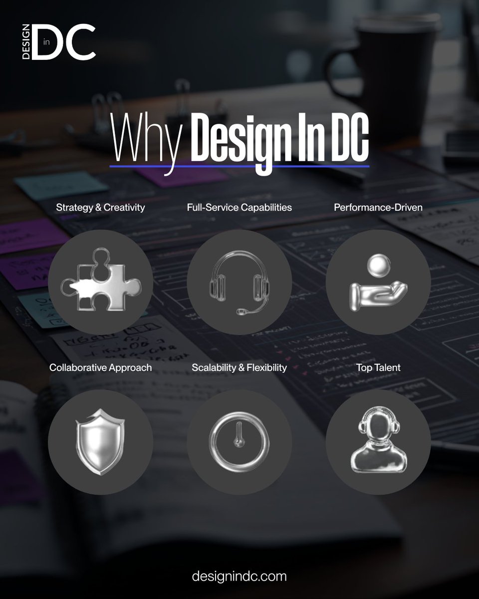 DesignInDC's tweet image. Why us? Because results speak louder than promises.💡  Strategy, creativity, and execution aren’t separate steps, they’re the standard. 

From first concept to final delivery, excellence isn’t what we aim for, it’s what we expect.

#DesignInDC #CreativeStrategy #DigitalLeadership