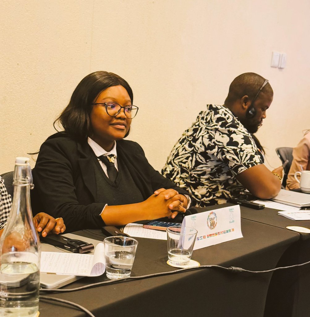Hon Princess Mojapelo <a href="/SADCYouthParly/">Southern Africa Youth Parliament (SAYP)</a> Rep for South Africa #SAYoF she also part of the delegation attending AU-EU Youth &amp; CSOs Forum in Angola 🇦🇴  this week. She joins Hon. <a href="/ARameliniaina/">Antsaniavo Rameliniaina</a> #Madagascar &amp; Hon. <a href="/ThokoJMthiko/">Thoko J Mthiko</a> #Malawi . #SAYoF #SADCYouth