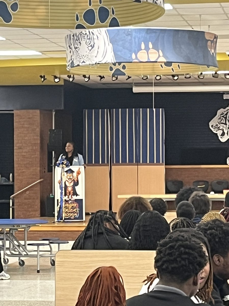 Blessed to hear LCSS Board member Dr Chante Baker Martin from <a href="/GeorgiaSouthern/">GeorgiaSouthern</a> University deliver a motivational message to our Seniors to remember their W.H.Y.! <a href="/LibertyCoSchool/">Liberty Co. Schools</a> <a href="/BradwellTigers/">Bradwell Institute</a> <a href="/littlesabine1/">Sabine Little</a>