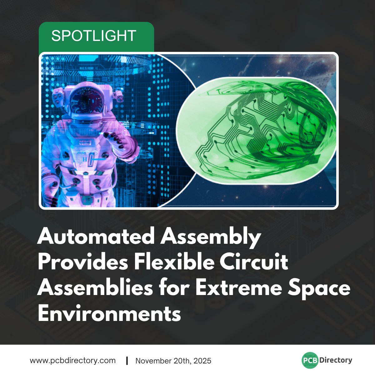 PCB_Directory's tweet image. Automated Assembly Corporation’s SMT-Flex tech is built for space-grade reliability, delivering flex circuit assemblies.

Read more: ow.ly/6mkp50XuxUA

#printedcircuit #spotlight #industry #space #aerospace #flexcircuits #SMT #electronicsmanufacturing #engineering