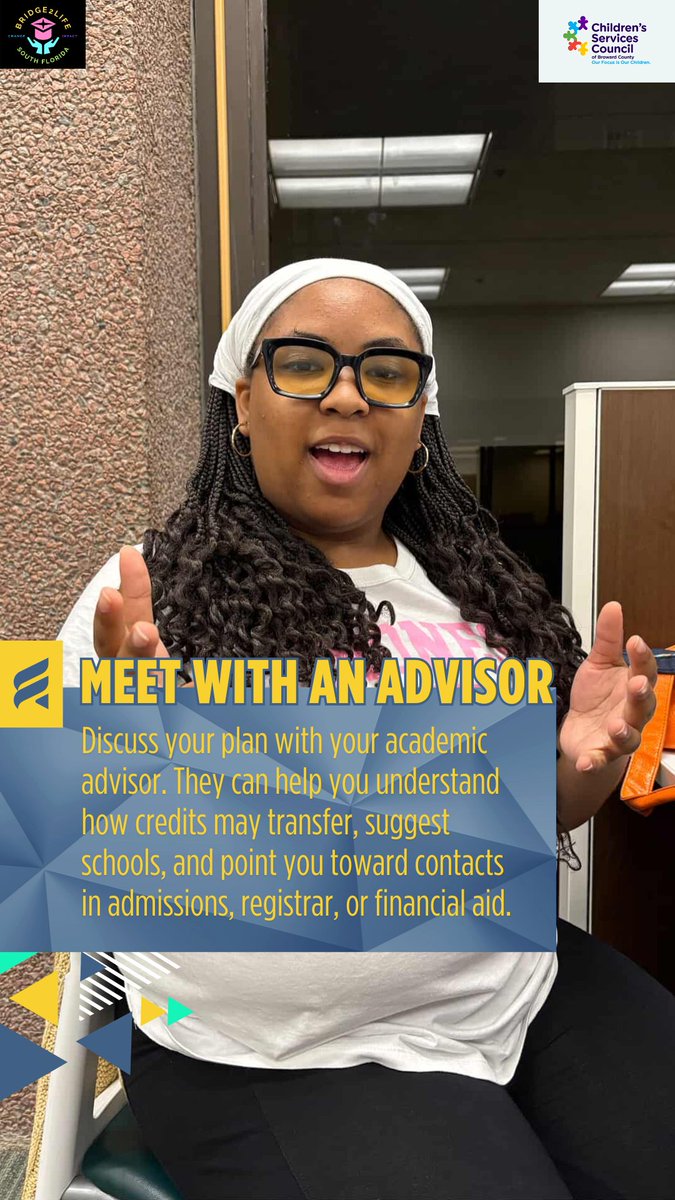 bridge2lifesfl's tweet image. Here are 9 simple steps to make your college transfer journey smooth and stress-free! 💫 
Read Article by @payingforschool Here: bit.ly/HowtoTransferC…
@CSCBroward
@BrowardEdFound @browardschools @bridge2lifesfl
#CollegeTransfer #StudentTips
Created by DCC Jayla Clement