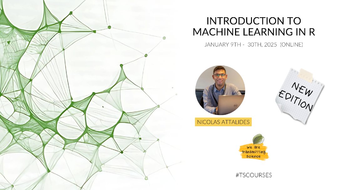 TransmitScience's tweet image. 🤖 Introduction to Machine Learning in R

📅 January 9th–30th, 2026
💻 Online

transmittingscience.com/courses/statis…

#TScourses #KeepLearning #MachineLearning #Rstats #Bioinformatics 🧠💻📈