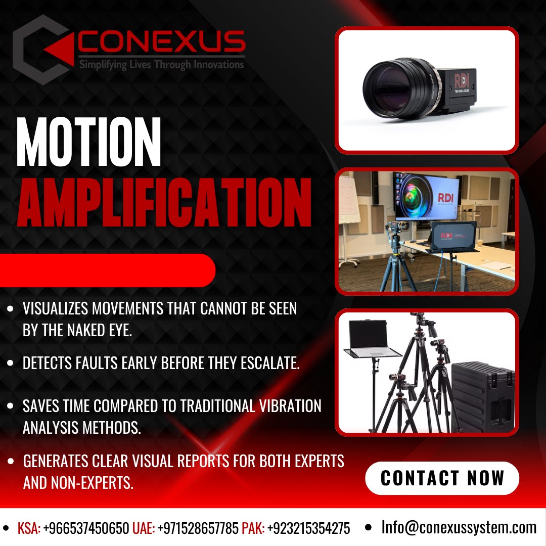 ConexusE's tweet image. #VibrationAnalysis #ConditionMonitoring #Inspection #CBM #Conexus #TestandMeasurement #APM #Technologies #RDI #RDITechnologies #MOTIONAMPLIFICATION #Safety #MotionAmplification #Technology #MA #IrisM #IrisMX #IrisCM #IrisExplorer #Reliabiltey #PredctiveMaintenance