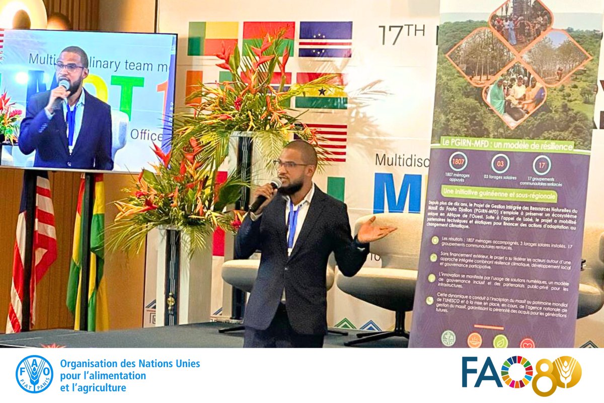 #FAOGN participe à la 17è réunion de l'équipe multidisciplinaire à #Abidjan. Responsables FAO, experts, partenaires techniques &amp; financiers, secteur privé &amp; organisations paysannes partagent des expériences, définissent des priorités... pour une agriculture résiliente &amp; durable.